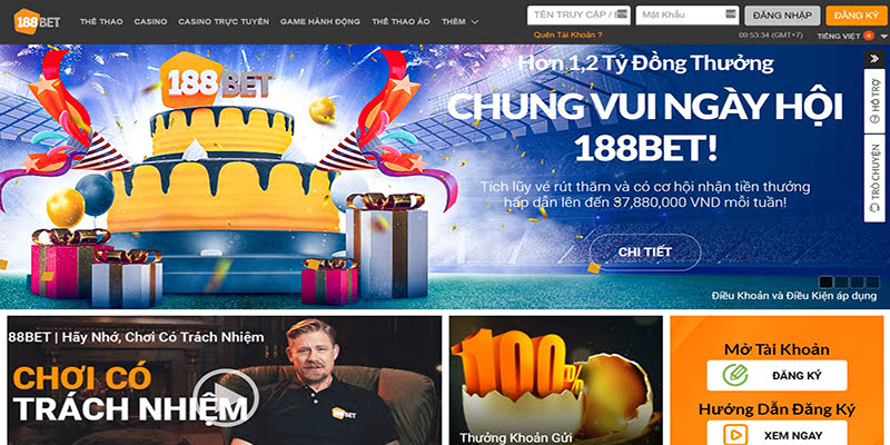 188Bet - Nhà cái uy tín với hơn 3 triệu ưu đãi HOT mỗi ngày