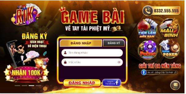 RIKVIP - Cổng game cá cược với độ bảo mật cao, chất lượng