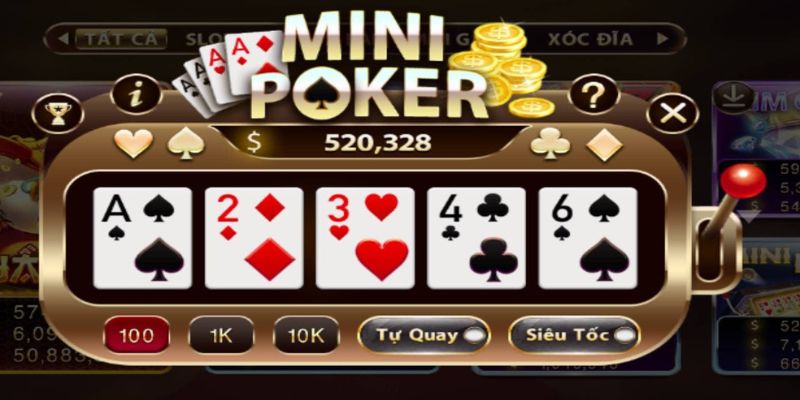 Hướng dẫn cách chơi nổ hũ mini poker và chiến thuật hiệu quả