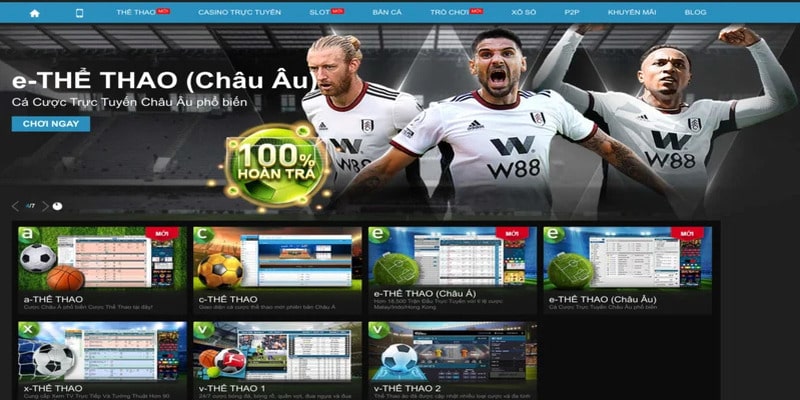 W88 – Nhà cái uy tín với giao diện hiện đại và dịch vụ đẳng cấp
